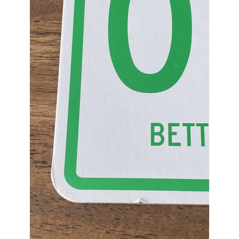 Funny Christmas Humor Parking Sign Cardboard 8.5”x 12.5” Reversible 2 Sided